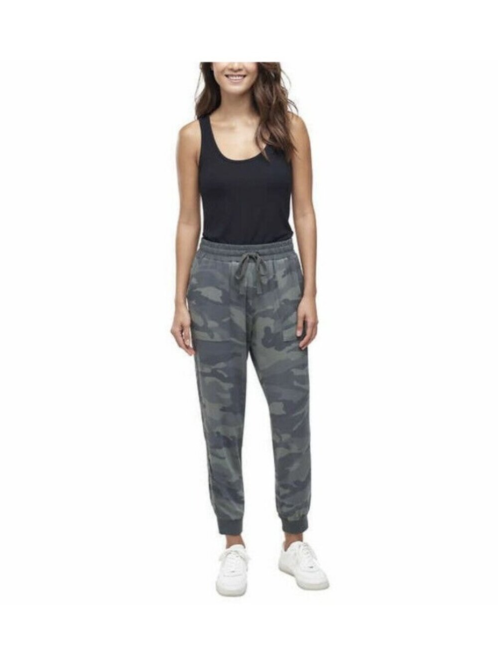 Splendid Womens Green Camo Jogger Pants Loungewear Size Large